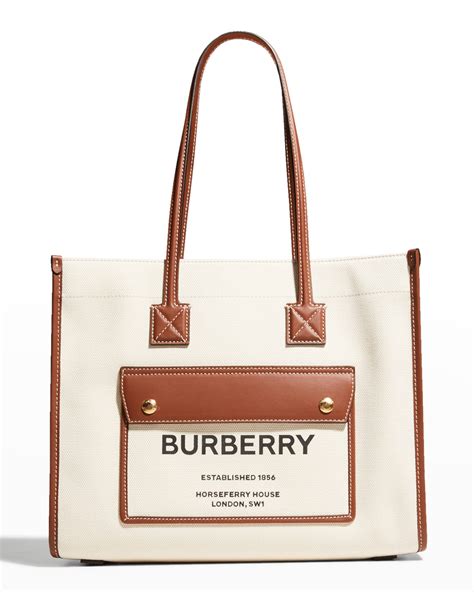 burberry white tote bag|Burberry tote bags for women.